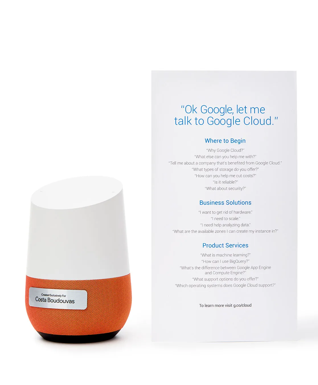 Custom Google Home Direct Mail