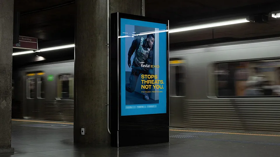 Kevlar Exo Out of Home Billboard Layout