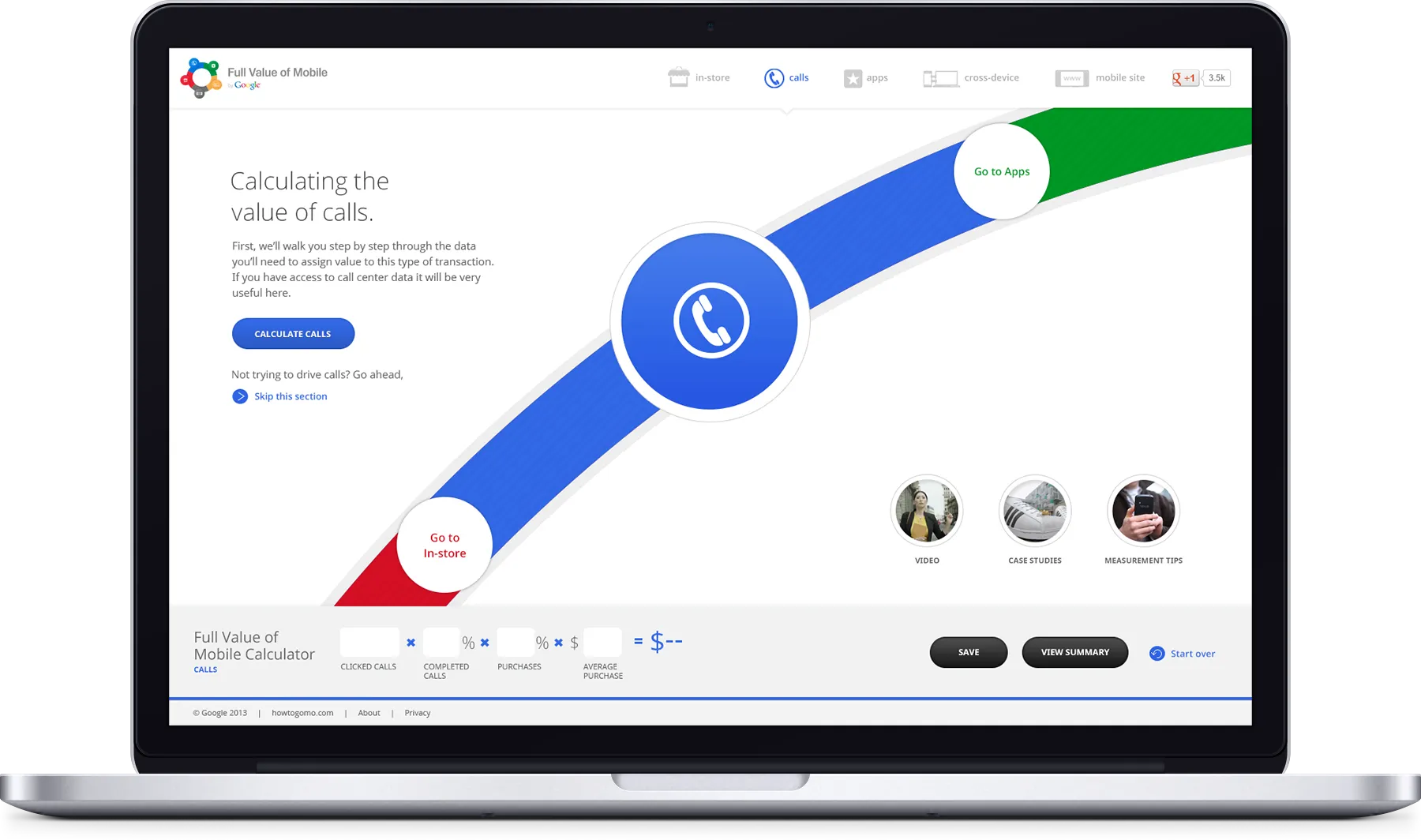 Google FVM Calls interface
